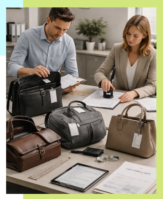 Сертификация сумок в Владимире от 7781 руб. | Алешин-Вдм