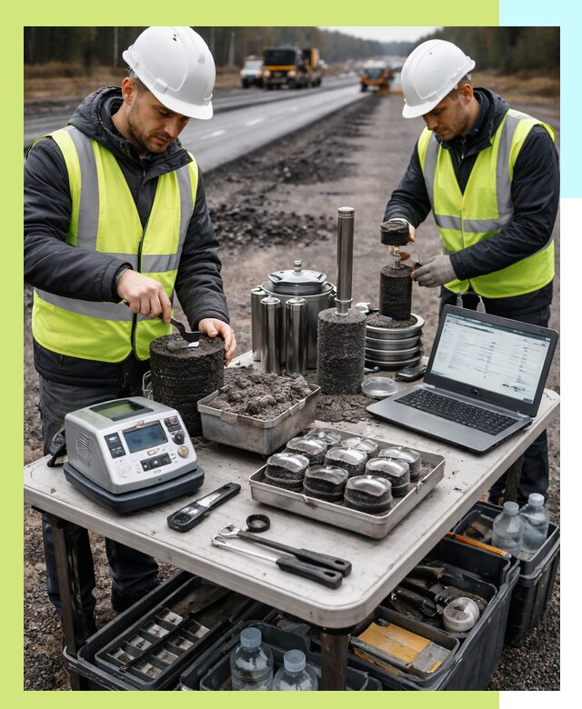 Сертификация асфальта: испытания и подтверждение в Владимире