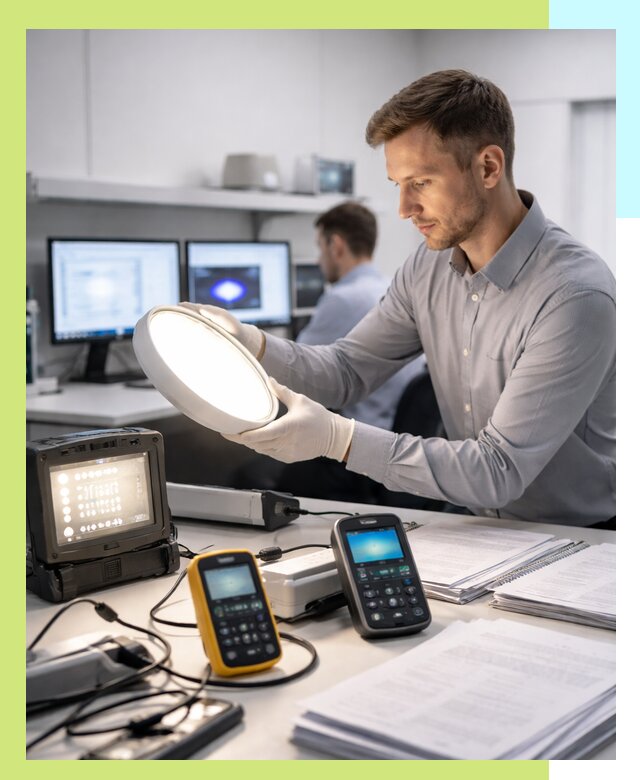 Сертификация светильников в Владимире: испытания и оформление