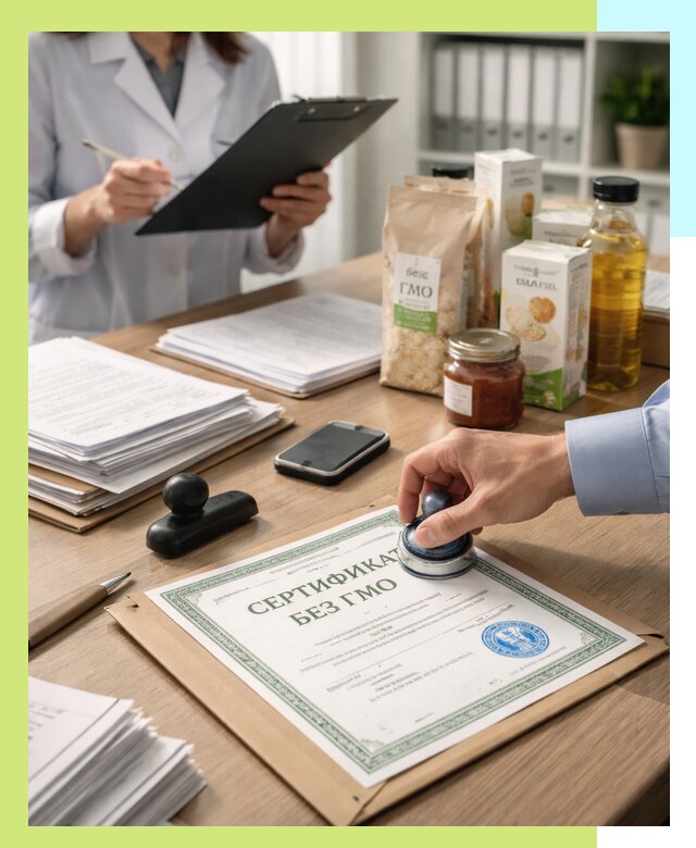 Получение сертификата Без ГМО для продукции в Владимире
